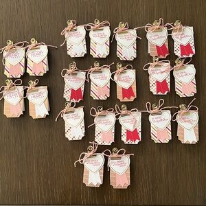 Valentines Day Treat Bag Toppers 21 Total.